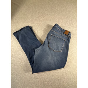 UB Tech Jeans Mens 36x30 Blue Stretch Denim Straight Leg Travel Explore Pants